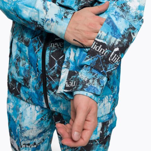 Мъжко яке за сноуборд The North Face Printed Dragline norse blue