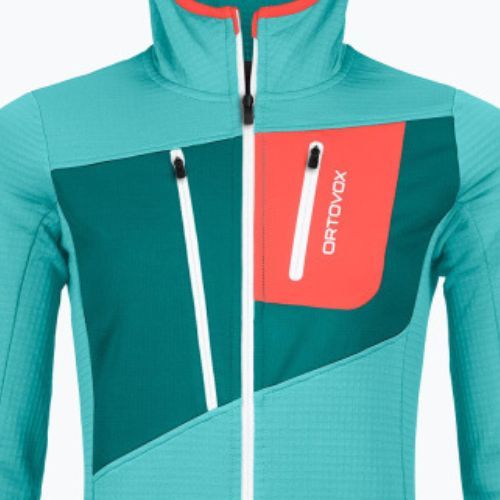 Дамско яке за трекинг ORTOVOX Fleece Grid Hoody ice waterfall