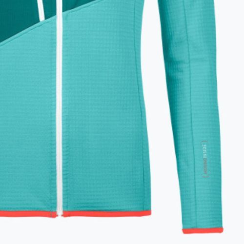 Дамско яке за трекинг ORTOVOX Fleece Grid Hoody ice waterfall