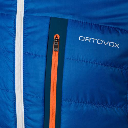 Мъжко хибридно яке Ortovox Swisswool Piz Boval blue reversible 6114100041