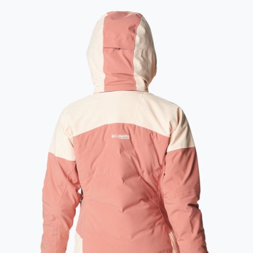 Дамско ски яке Columbia Powderkeg III Down dark coral/peach blossom