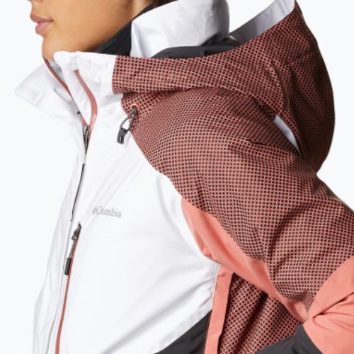 Дамско ски яке Columbia Snow Slab Blackdot черно и червено 2007551