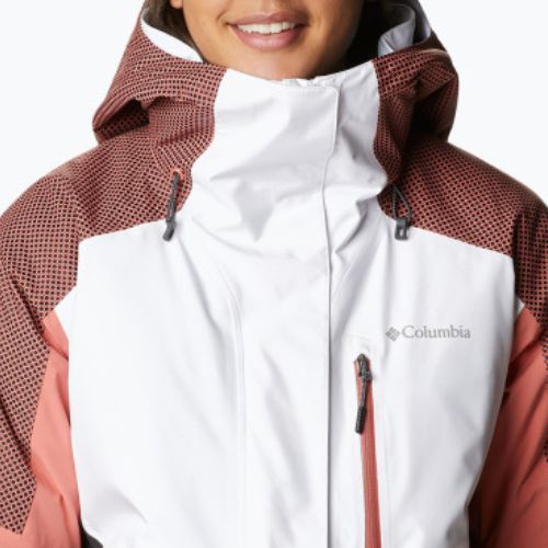 Дамско ски яке Columbia Snow Slab Blackdot черно и червено 2007551