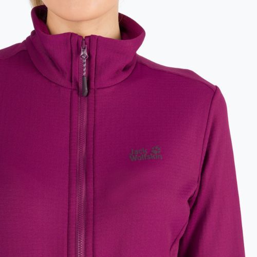 Jack Wolfskin дамско яке за трекинг Peak Grid Fleece wild berry