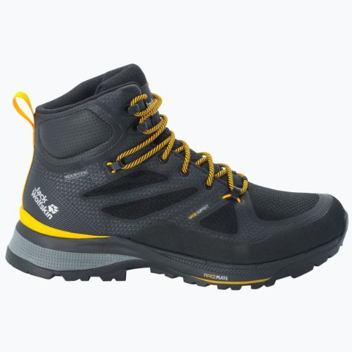 Jack Wolfskin мъжки ботуши за трекинг Force Striker Texapore Mid black/burly yellow xt 4038823