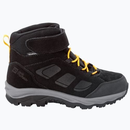 Jack Wolfskin Vojo Lt Texapore Mid детски ботуши за трекинг черни 4054021