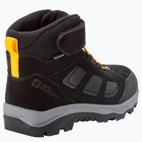 Jack Wolfskin Vojo Lt Texapore Mid детски ботуши за трекинг черни 4054021