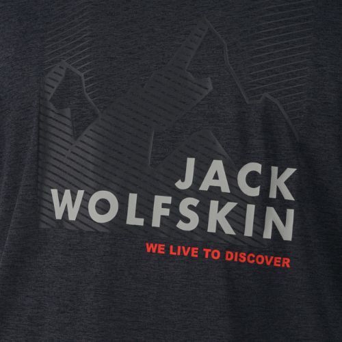 Мъжка тениска Jack Wolfskin Hiking Graphic сива 1808761_6230
