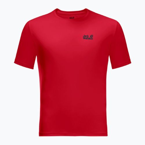 Мъжка тениска за трекинг Jack Wolfskin Tech red 1807071_2206