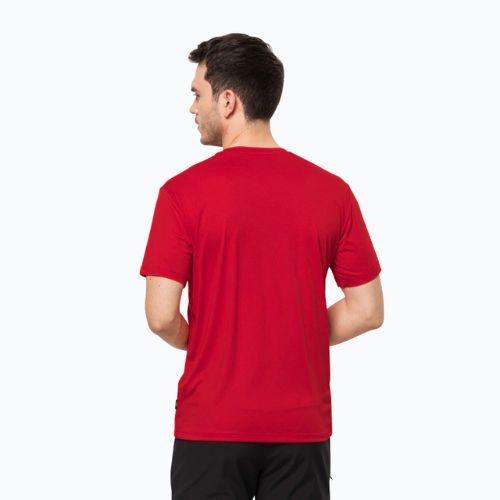Мъжка тениска за трекинг Jack Wolfskin Tech red 1807071_2206