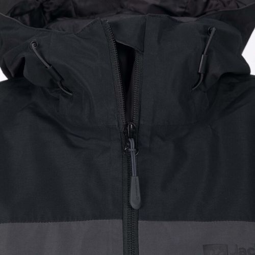 Мъжко дъждобранно яке Jack Wolfskin Glaabach сиво-черно 1115291_6000_006