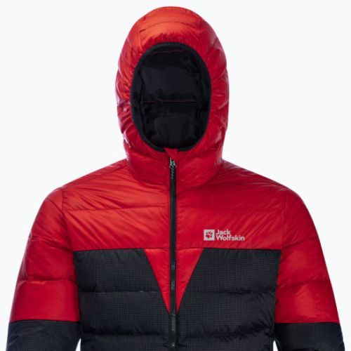 Jack Wolfskin мъжко пухено яке Dna Tundra Down Hoody black-red 1206612_2206_006