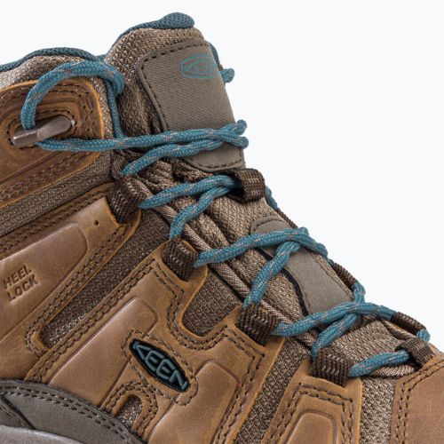 Дамски обувки за трекинг KEEN Circadia Mid WP toasted coconut/north atlantic