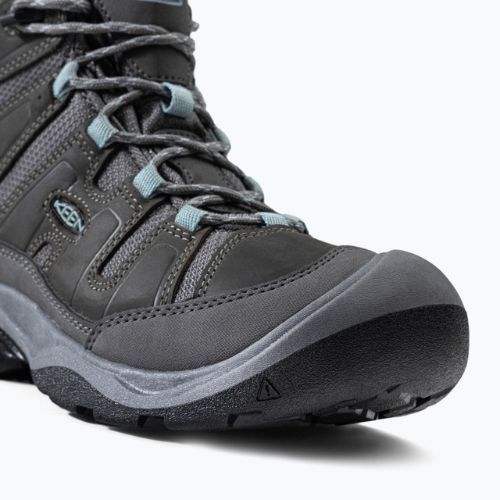 Дамски ботуши за трекинг KEEN Circadia Mid WP steel grey/cloud blue