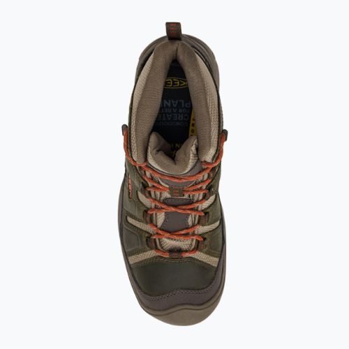 KEEN Circadia Mid WP мъжки ботуши за трекинг тъмна маслина/потърс глина