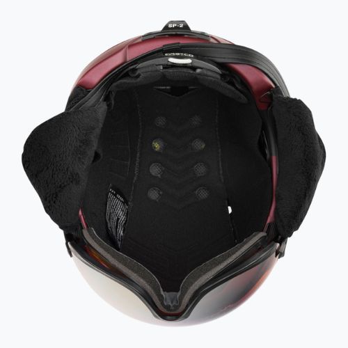 Ски каска CASCO SP-2 Carbonic Visor червена 07.3738