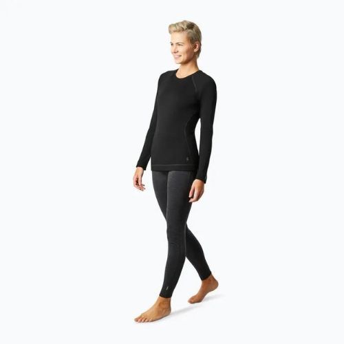 Дамска термо тениска Smartwool Merino 250 Baselayer Crew Boxed black 16370