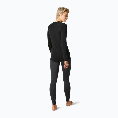 Дамска термо тениска Smartwool Merino 250 Baselayer Crew Boxed black 16370