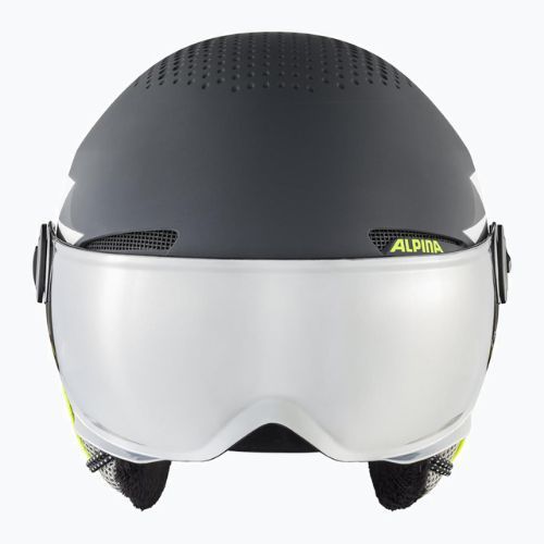 Детски ски каски Alpina Zupo Visor Q-Lite charcoal/neon matt
