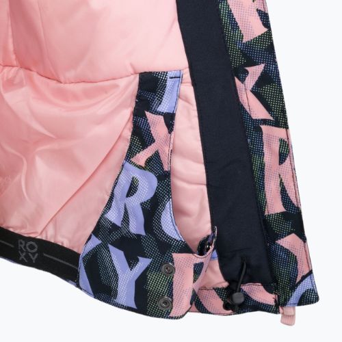 Детско яке за сноуборд ROXY Jet Ski 2021 true black sunbeam lettering