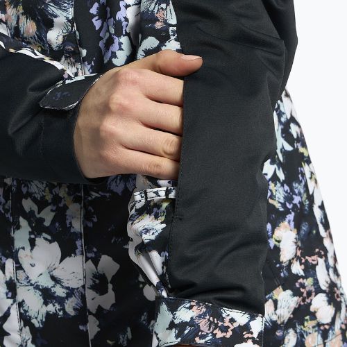 Дамско яке за сноуборд ROXY Jetty Block 2021 true black black flowers