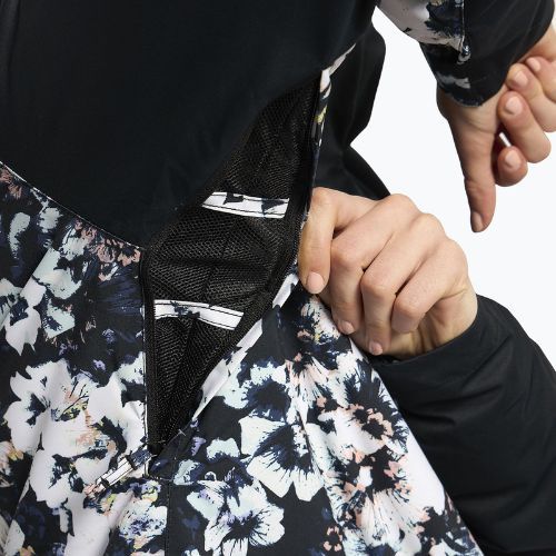 Дамско яке за сноуборд ROXY Jetty Block 2021 true black black flowers