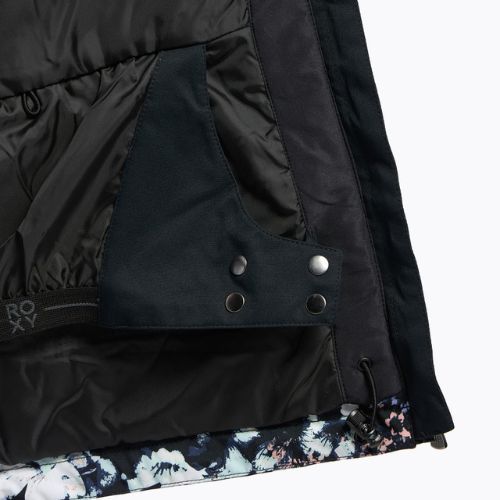 Дамско яке за сноуборд ROXY Presence Parka true black black flowers