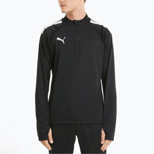 PUMA Teamliga 1/4 Zip Top футболен суитшърт черен 657236_03