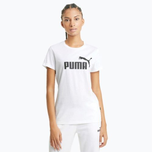 Дамска тренировъчна тениска PUMA ESS Logo Tee white 586774_02