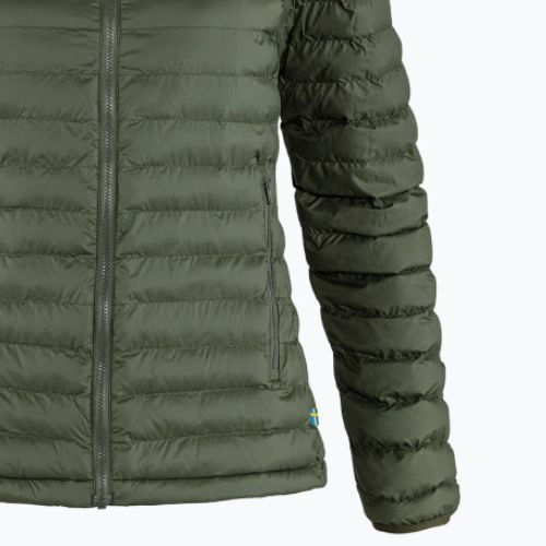 Fjällräven дамско пухено яке Expedition Latt Hoodie green F86120