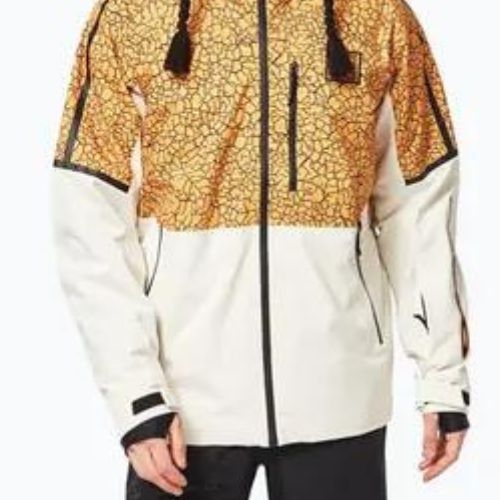 Oakley TC Gunn 2.0 RC Shell мъжко яке за сноуборд бяло и жълто FOA403429