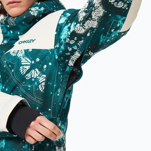 Дамско сноуборд яке Oakley TC Aurora RC Insulated green bandana pt/white