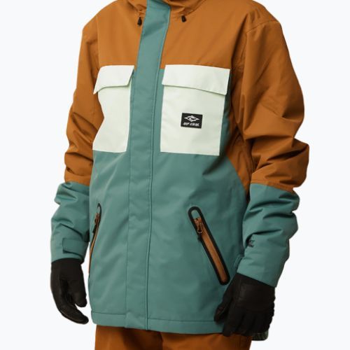 Мъжко яке за сноуборд Rip Curl Pinnacle green-brown 004MOU 146