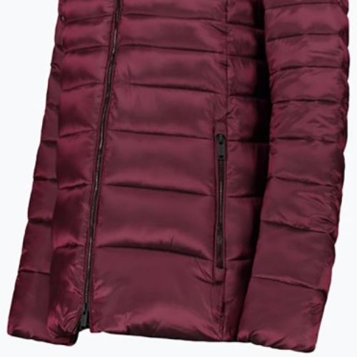 Дамско пухено яке CMP Fix Hood maroon 32K3076F