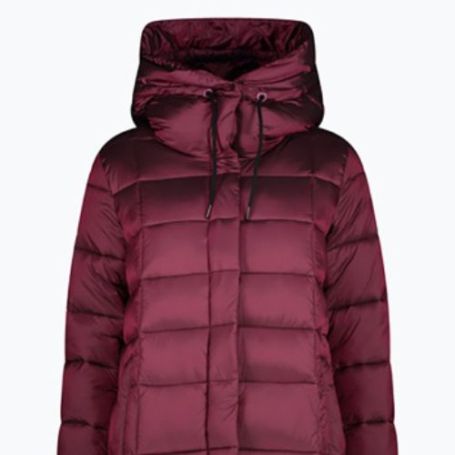 Дамско яке CMP Coat Fix Hood Down Jacket Maroon 32K3136