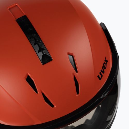 Ски каска UVEX Instinct Visor black/red 56/6/260/7005