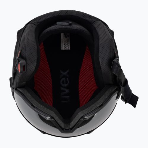 Ски каска UVEX Instinct Visor black/red 56/6/260/7005