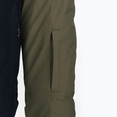 Детско яке за сноуборд Quiksilver Side Hit зелено-синьо EQBTJ03158