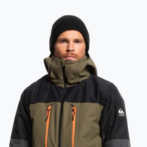 Мъжко яке за сноуборд Quiksilver Mission Plus чернозелено EQYTJ03371
