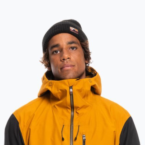 Мъжко яке за сноуборд Quiksilver Hlpro S Carlson 3l Gore-Tex жълто-черно EQYTJ03383