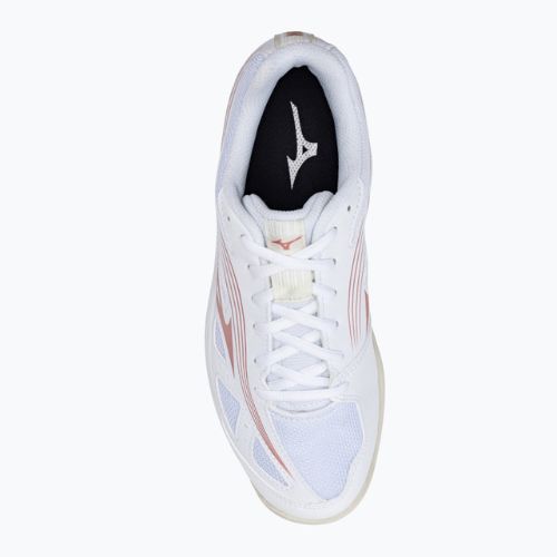 Дамски обувки за волейбол Mizuno Cyclone Speed 3 white/pink V1GC2180K36_36.0/3.5