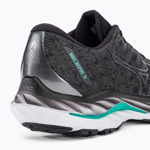 Мъжки обувки за бягане Mizuno Wave Inspire 19 black/ metallic gray/ bisgreen