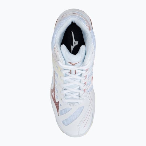 Дамски обувки за волейбол Mizuno Wave Voltage Mid white V1GC216536
