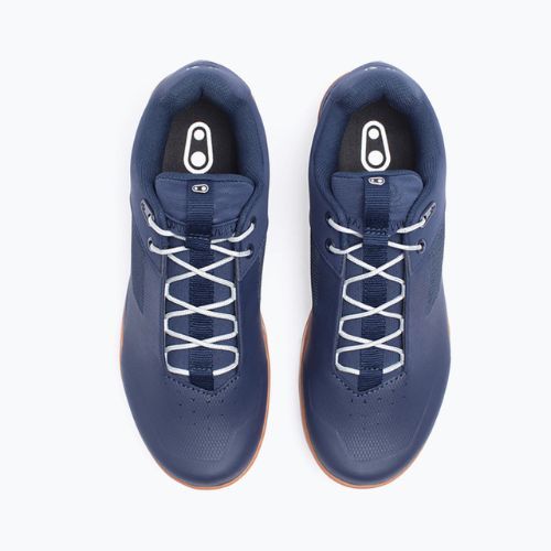 Мъжки обувки за колоездене на платформа Crankbrothers Stamp Lace тъмно синьо и кафяво CR-STL04281A105