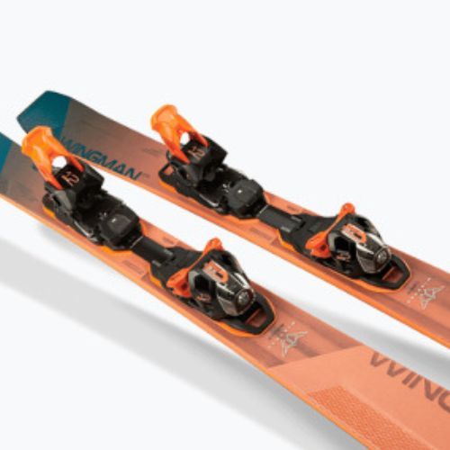 Elan Wingman 82 CTI Fusion + EMX 12 оранжево-сини ски за спускане ABBHBT21