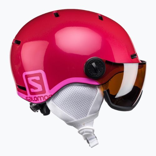 Детска ски каска Salomon Grom Visor S2 розова L39916200