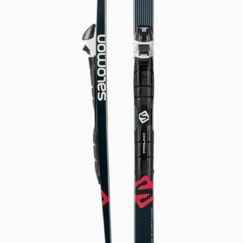 Salomon Snowscape 8 Skin + Prolink Auto ски за ски бягане черно/червено L413753PM