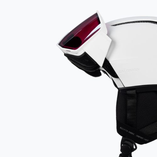 Ски каска Salomon Driver Pro Sigma бяла/черна бронзова