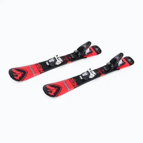 Детски ски за спускане Rossignol Hero Pro + Team 4 GW Black Bulk red