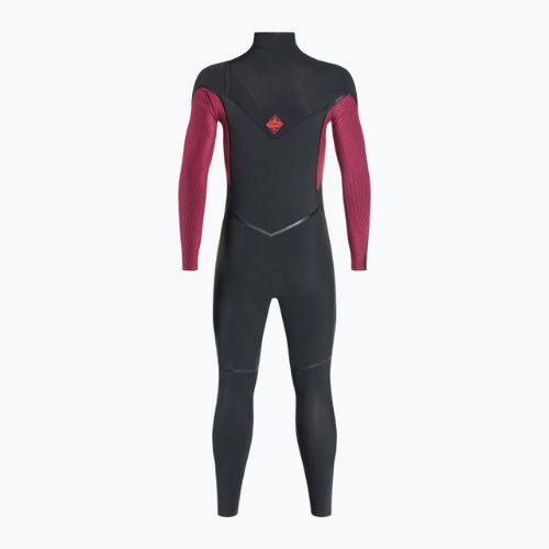 Мъжки бански O'Neill Hyperfreak Fire 4/3+ Chest Zip Full F95 Swim Foam Black-Red 5512